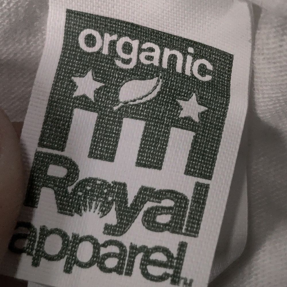NEW Organic Cotton Tee "Joy" w/ Mandala New Age White Crew Neck T-Shirt Small - Picture 4 of 7